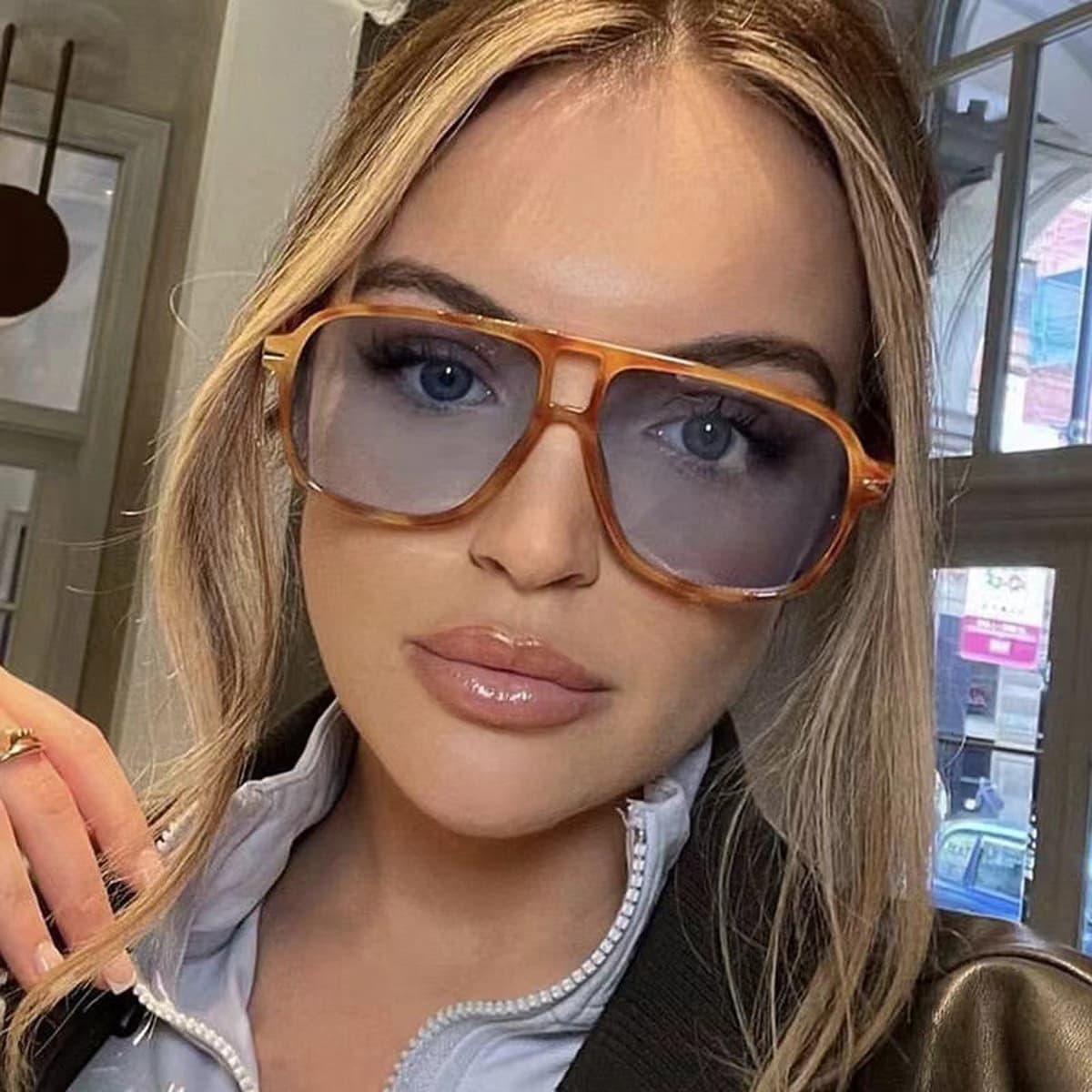 Men's Sunglasses Retro Women's Sunglasses Anti Ultraviolet Sun Glasses Men's Fashion Personality Tortoise Shell Pilot Style
