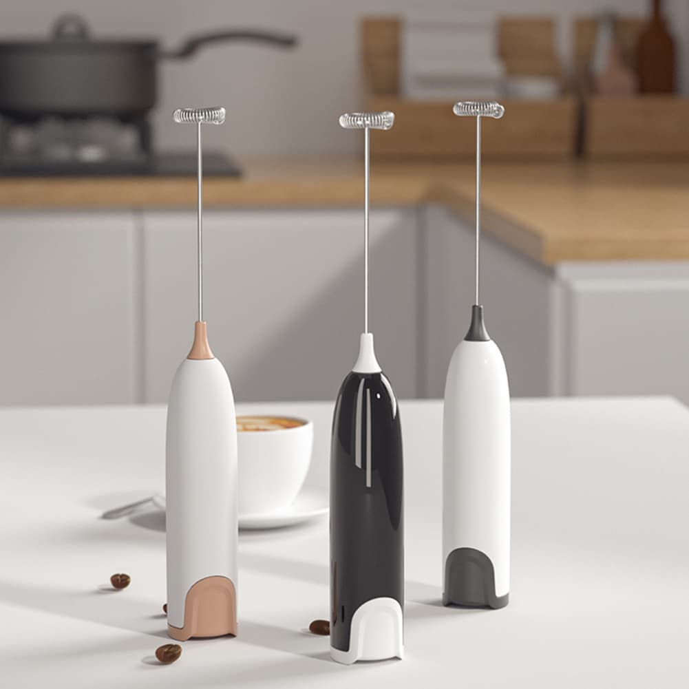 Hand Electic Milk Fothe Automatic Rotay Egg Beate Coffee Cappuccino Ceame Fothy Blend Whisk Kitchen Mixe