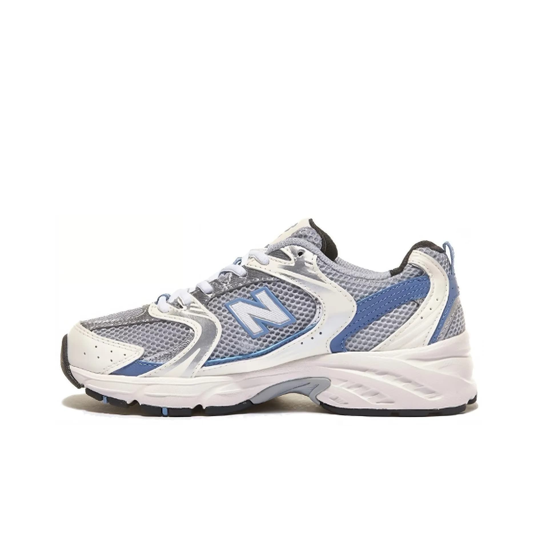 Nouvelles baskets basses Pure Original Nb530 Retro SiL Ver blanches en maille, style « dad shoes », pour la course à pied.