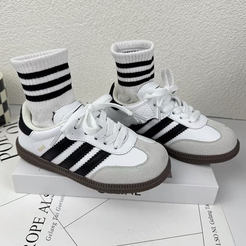 Mother & Kids Trendy Versatile German Children's Shoes Spring Autumn Style Soft Soled White Shoes For Boys And Girls Baby Style