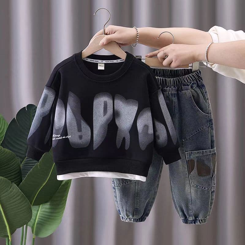 Kid's Clothing Boys' suits spring and autumn styles, 2024 new styles fashionable and stylish, popular sweatshirts for boys, handsome and casual