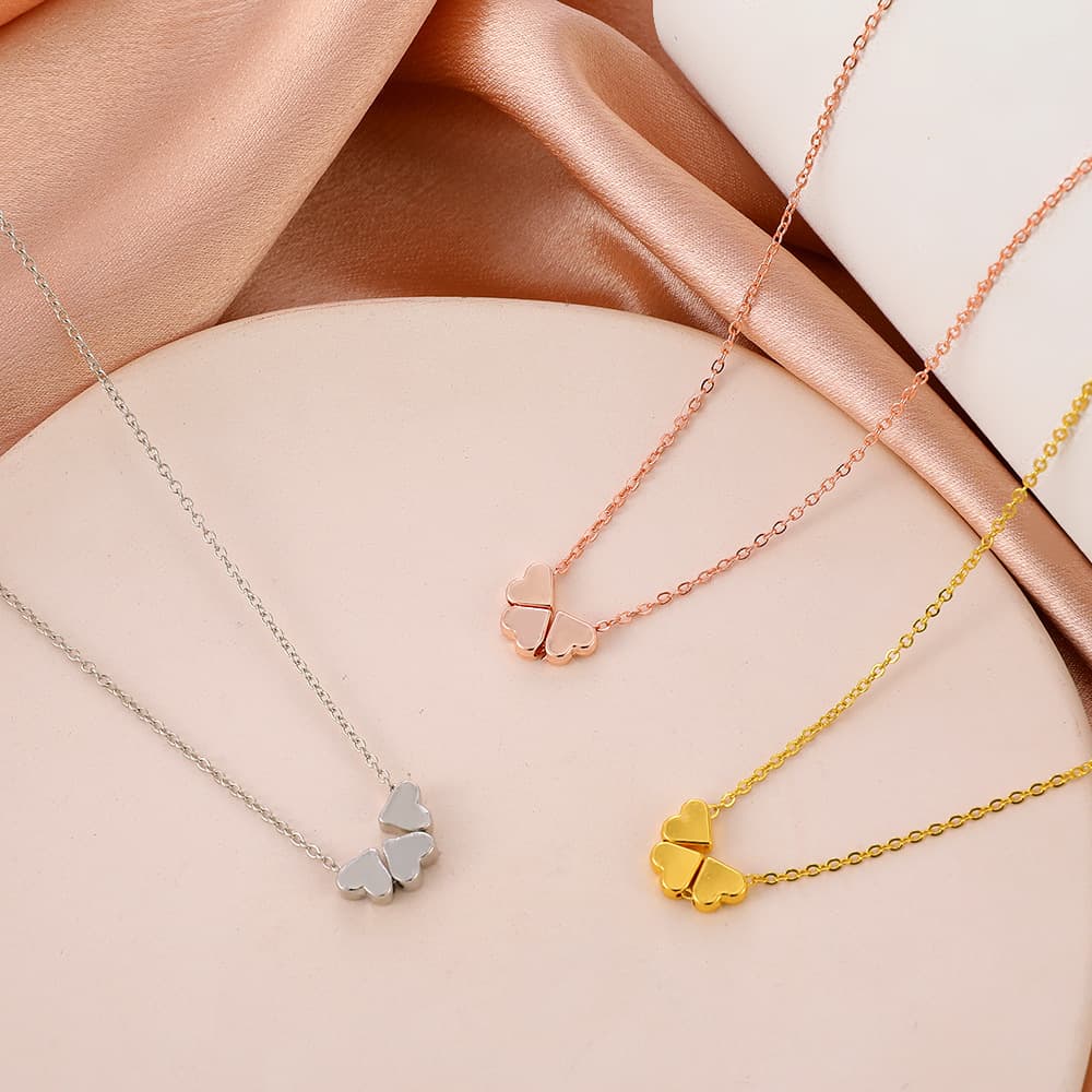 Simple alloy clavicle chain net red hot selling love long sweater chain ins cold style necklace female