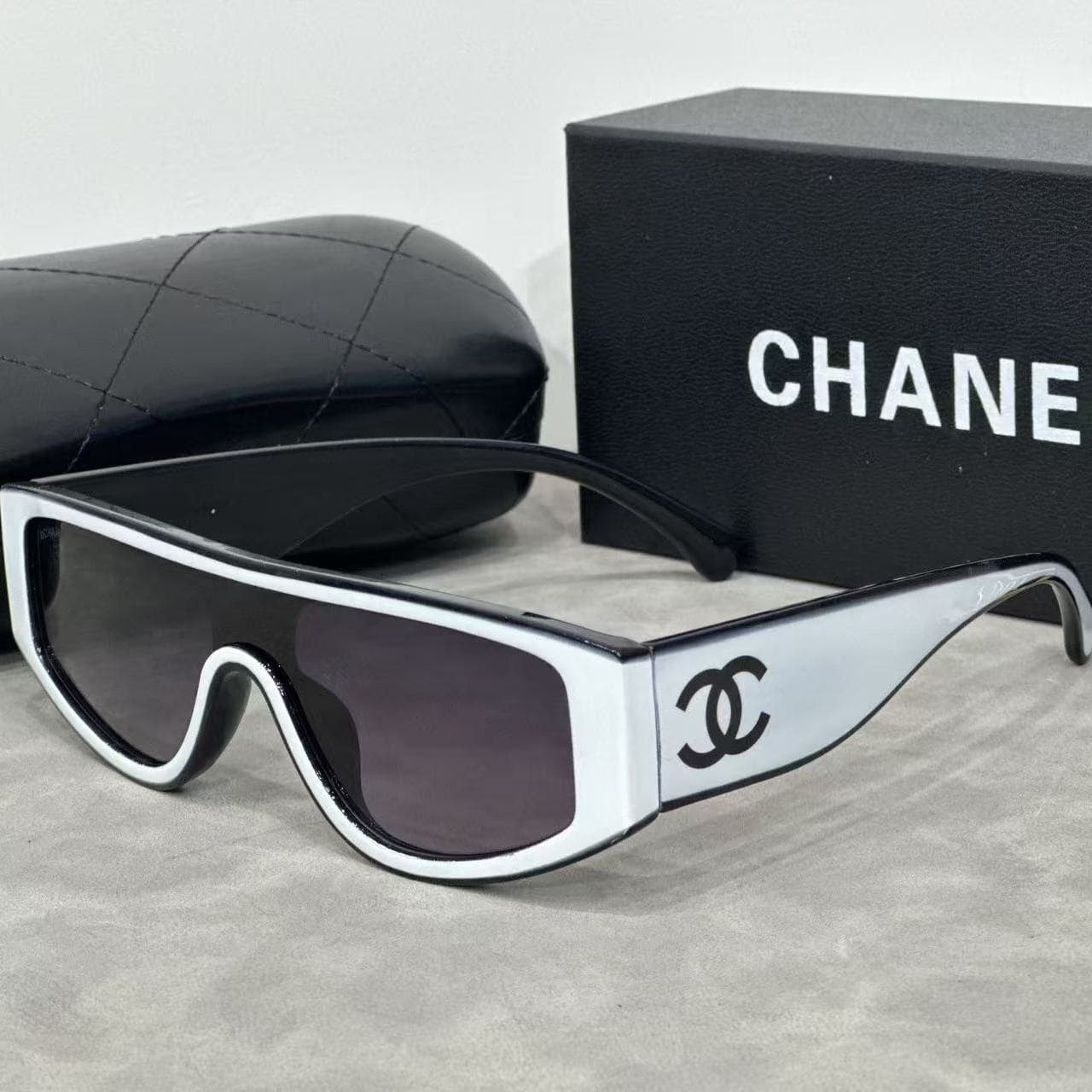 Lunettes de soleil blanches contrastées Panda Xiaoxiangfeng, nouvelle monture quatre saisons, HD, célébrité Internet, même style