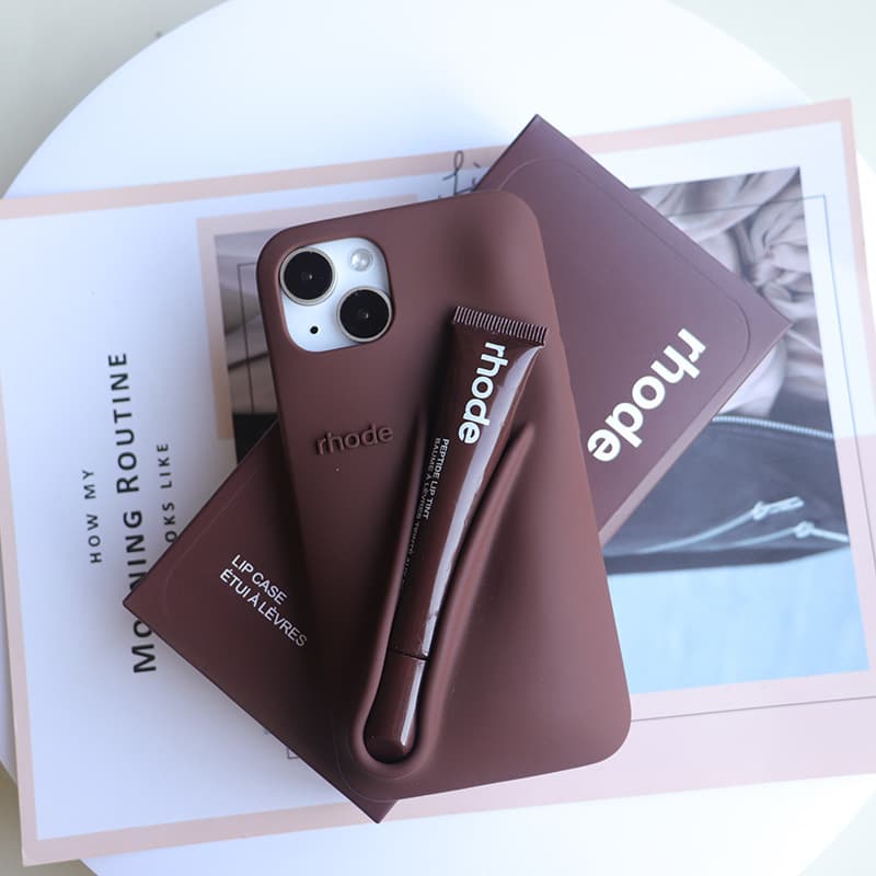 Étui pour rouge à lèvres et gloss TechCore Hailey Style, compatible avec iPhone 15, iPhone 14, iPhone 13, iPhone 17, iPhone 11 et iPhone 16. Desig