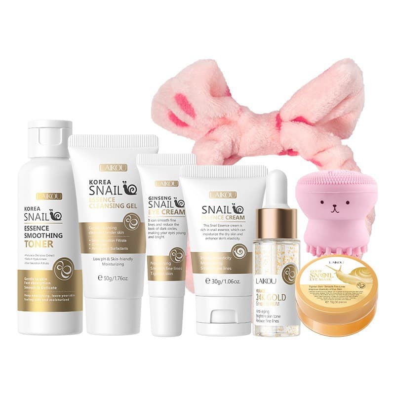 Facial Care Tool LAIKOU Snail Series Combination Packs A Variety Of FDA Sets Free Combination