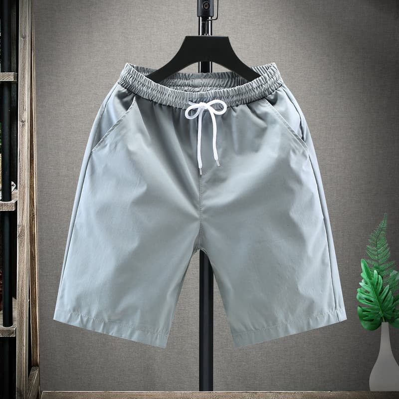 Men's Clothing New Summer Shorts For Men, Handsome Couples, Breathable Casual Pants, Solid Color, Five-point Beach Pants, Slimming Big Pants