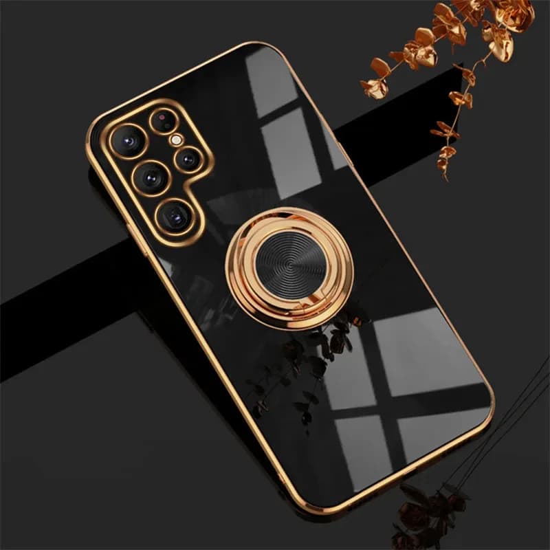 Ring Holder Cases For Samsung Galaxy S25 S24 S23 S22 Ultra Plus S21 FE Case For Samsung A56 A36 A26 A16 A06 A55 A35 A15 Cover