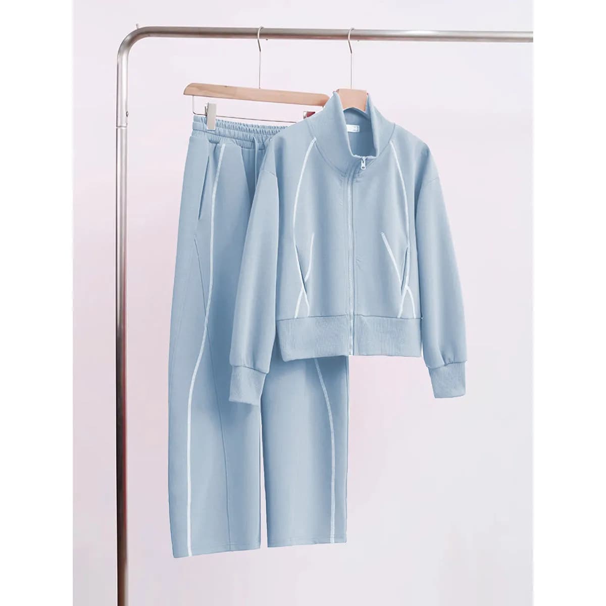 Women's Clothing Casual Sports Suits For Women Spring And Autumn New Fashion High End Thickened Sweatshirt Wide Leg Pants Trend