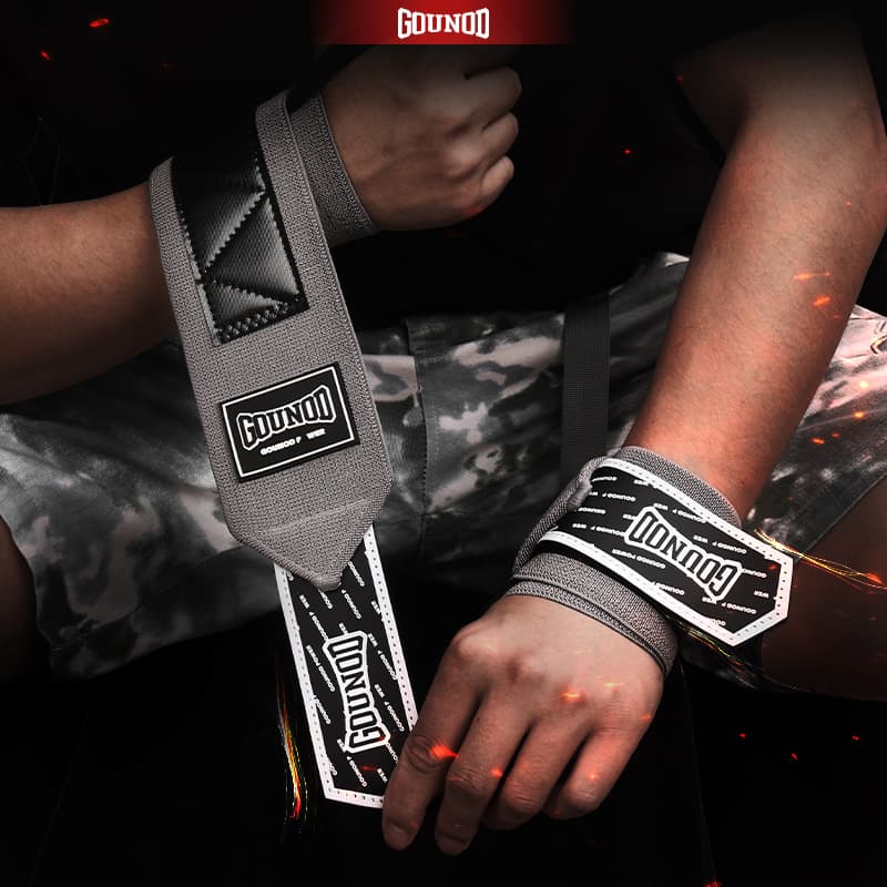 GOUNOD New Sports Winding Wristband Fitness Weightlifting Horizontal Bar Deadlift Anti-sprain Support Stable Protection Wrist