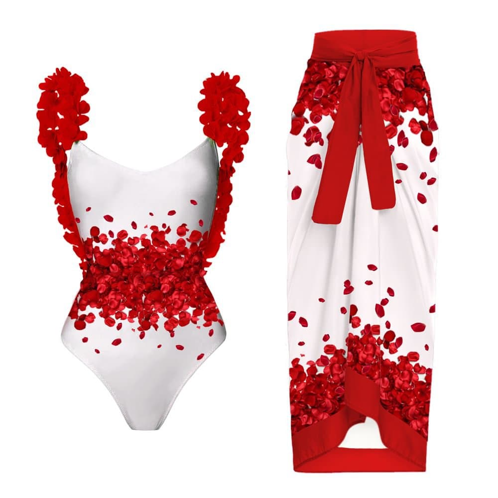 women's sexy one-piece conservative belly-covering slim backless skirt style new hot spring swimsuit female chiffon beach skirt