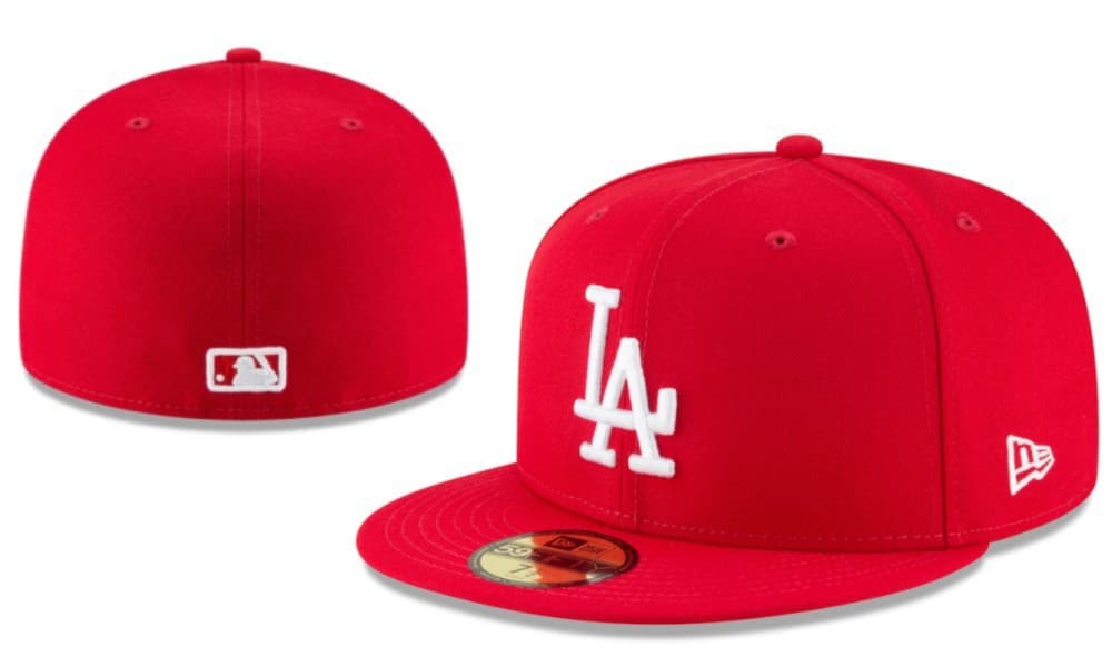 Casquette de baseball brodée, protection solaire intégrale, taille L (5A), de qualité supérieure Los Angeles Dodgers, pour l'exportation.