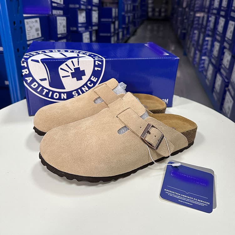 Bandeau BK Demi-Tug, Chaussons Buston Cool, Chaussures Boken en Cuir Véritable et Liège pour Hommes et Femmes, Couple