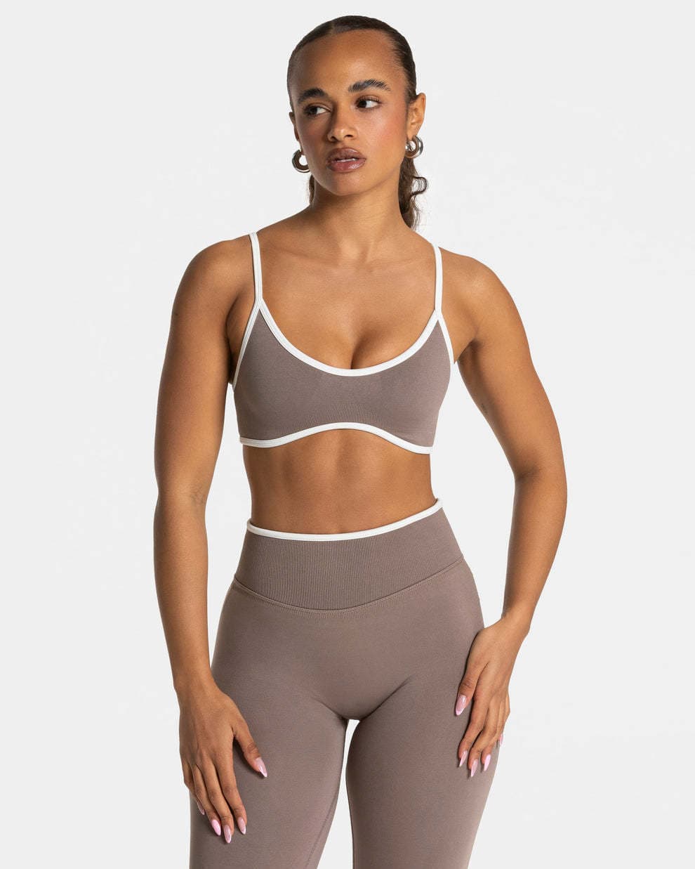 Ensemble débardeur et short de yoga ajusté sans coutures à blocs de couleur - Un article très populaire