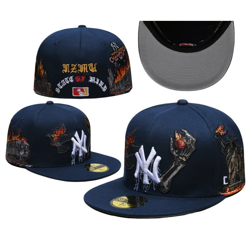 Casquette de la Ligue de baseball du commerce extérieur, Yankees AAA 2025, motif crâne de la Statue de la Liberté, taille transfrontalière, visi