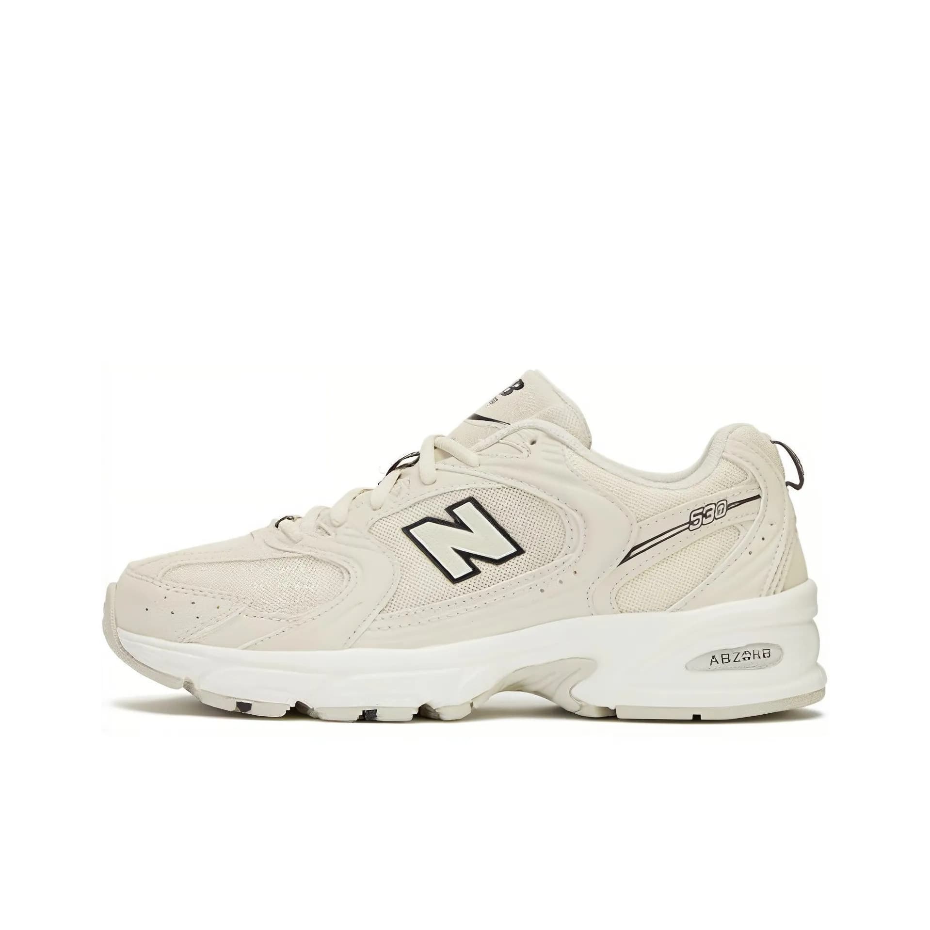 Nouvelles baskets basses Pure Original Nb530 Retro SiL Ver blanches en maille, style « dad shoes », pour la course à pied.
