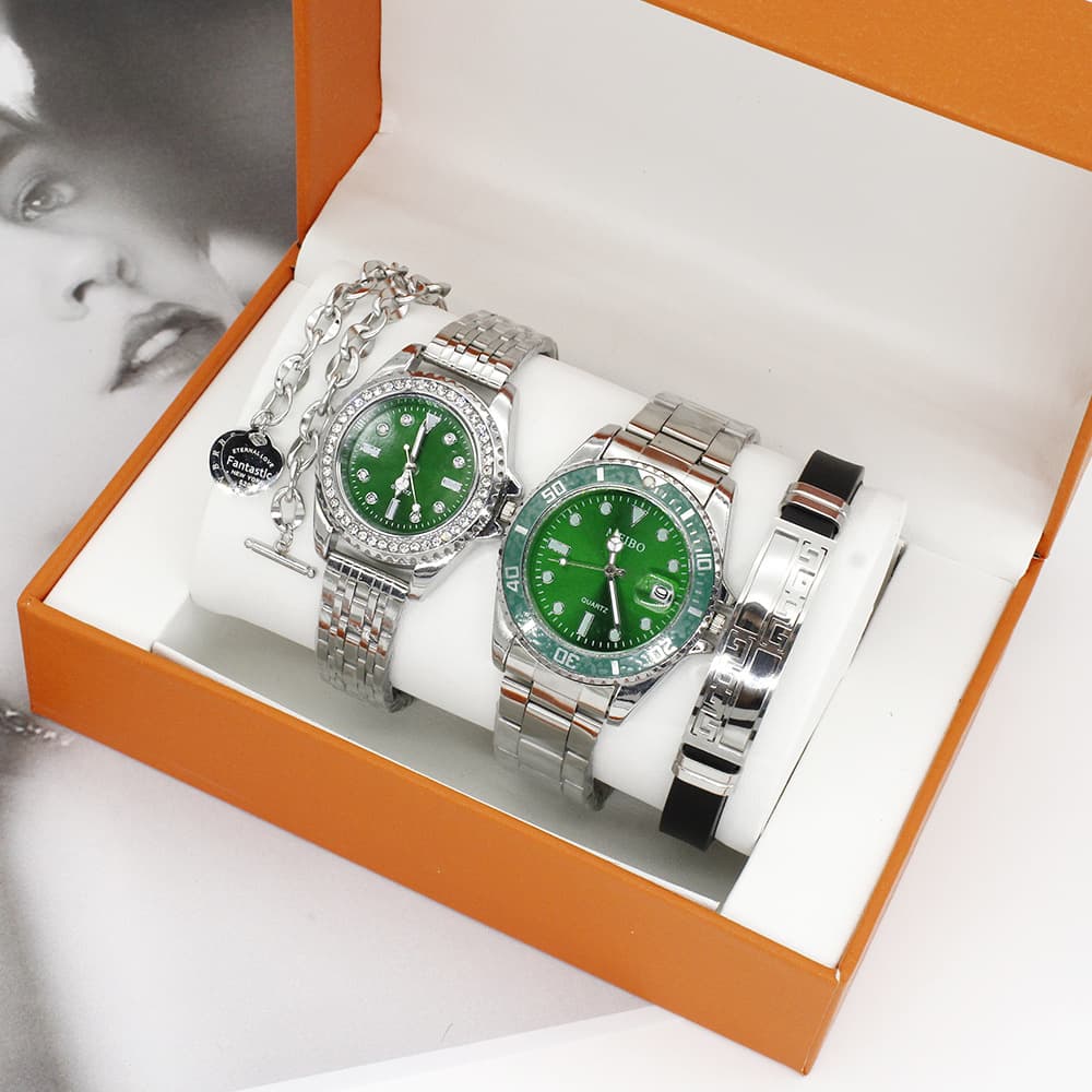 Ladies Wrist Men Bracelet Box Couple Set Wholesale Quartz Watch