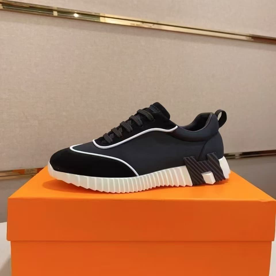 Chaussures blanches respirantes et polyvalentes en cuir véritable de marque H, baskets noires pour femmes et hommes
