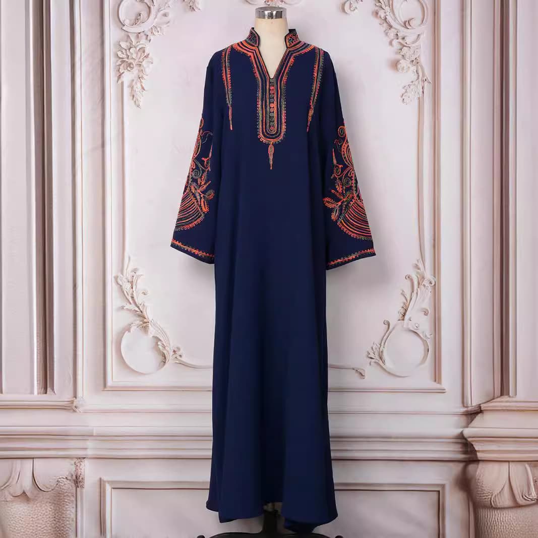Women's Clothing Middle East Dubai summer new women's wear Dubai travel party dinner dress fashion long sleeve dress