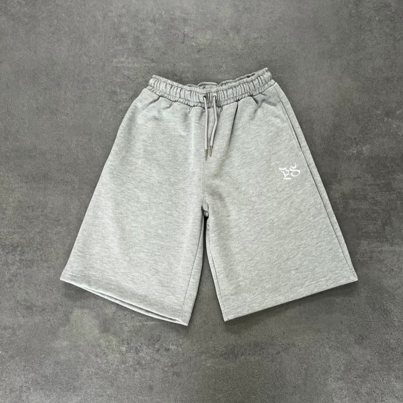Men's Clothing Trendy Embroidered Double Waist Shorts High Street Design Shorts Loose Versatile Shorts