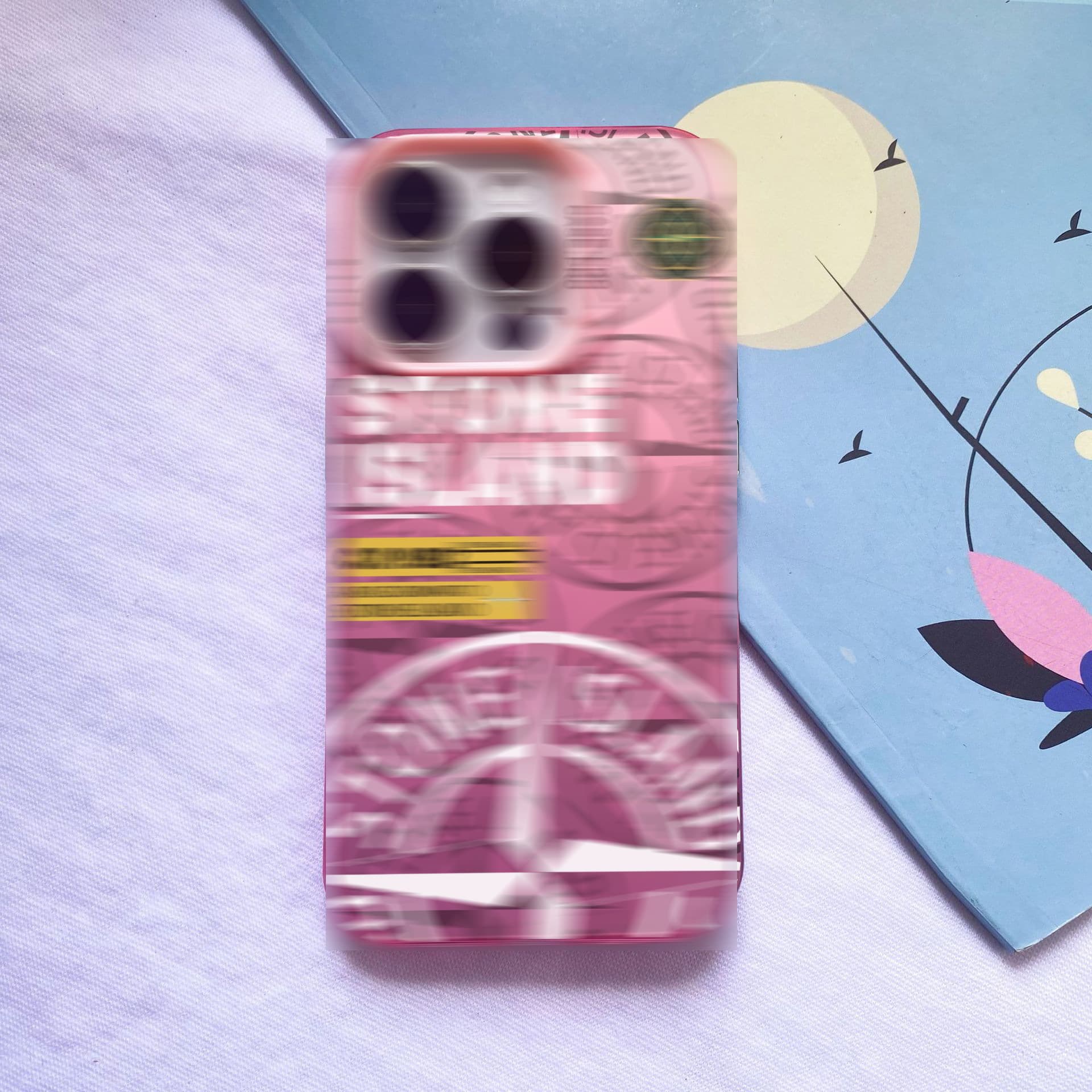 Coque Stone pour iPhone 17 Pro, 16/15/14/13, Laser 12, 11, Xs Max, Soft Plus Trendy Brand X