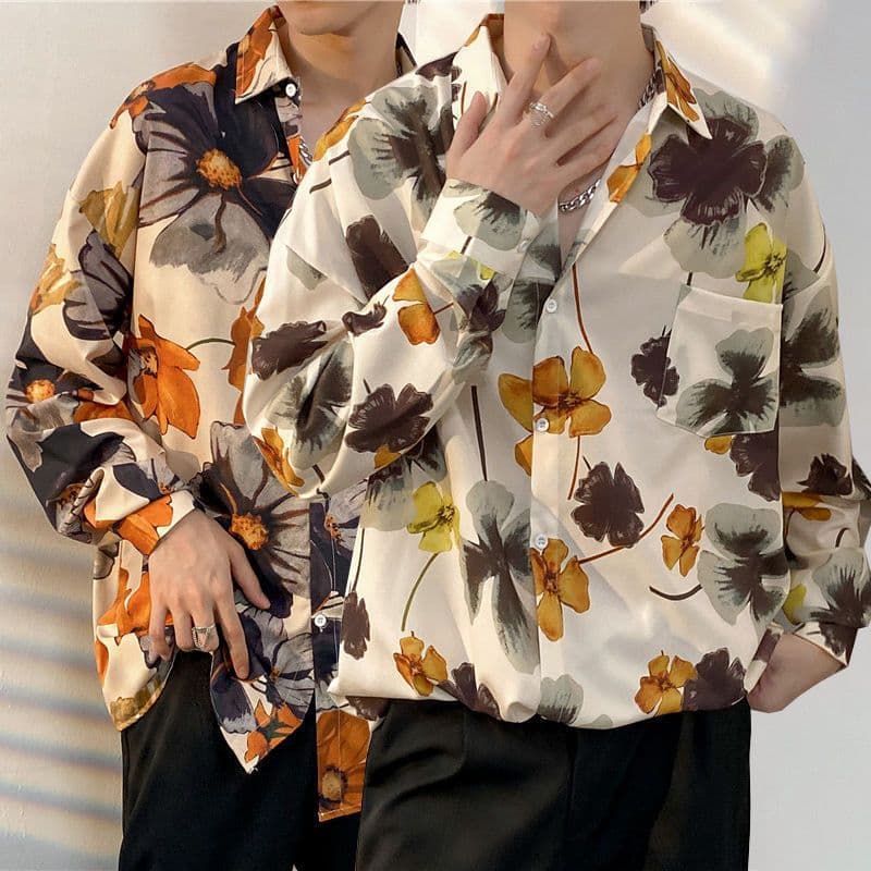 A Fairy Fun Scientist Printed For Men, Long Sleeve Loose Fitting Fashion Casual Shirt Coat