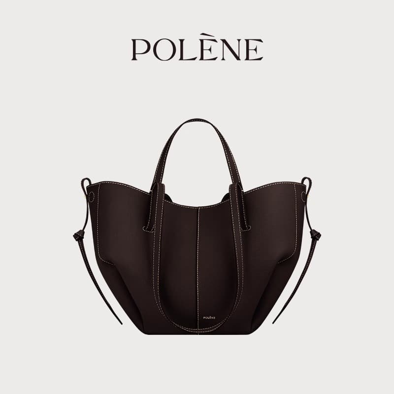 Sac cabas POLENE Wing Tote grande capacité pour femme, porté épaule ou à la main.