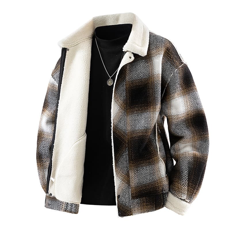 Unisex Quilted Jacket – Winter-Ready Fleece-Lined Oversized Blazer (M-3XL, 2 Colors)​