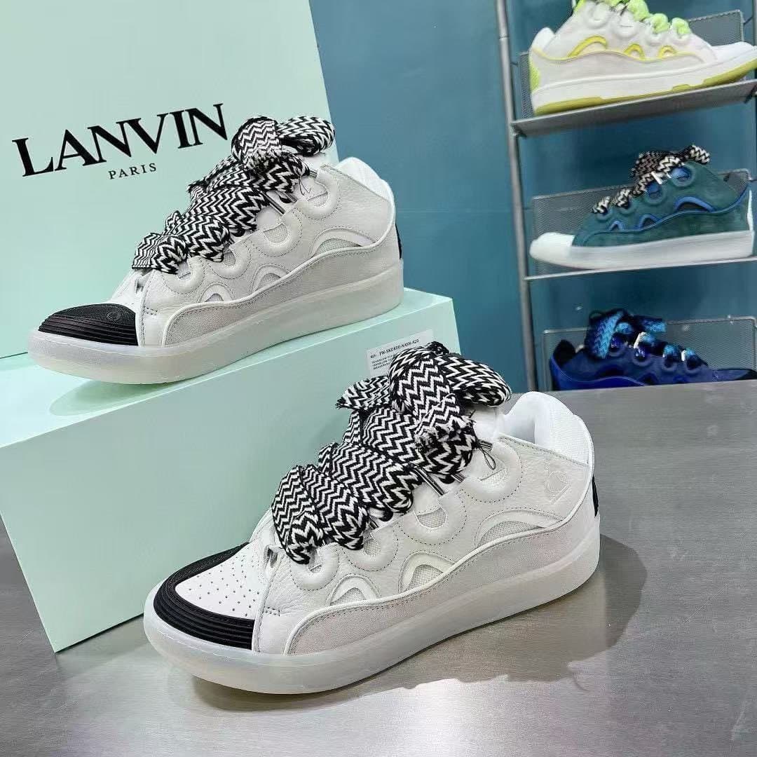Nouvelles chaussures de sport décontractées CURB pour hommes et femmes, en cuir patchwork à lacets, style cross-frontalier. Nouvelles chaussures d
