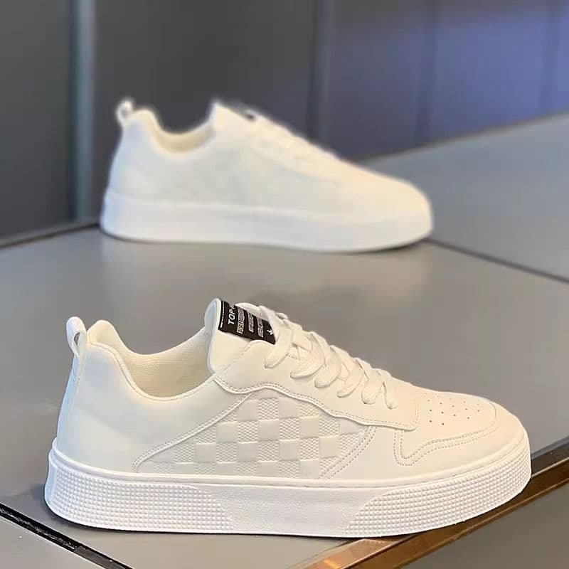 Men's Shoes Summer Breathable Board Shoes Men's Casual Leather Shoes Men's Small White Shoes