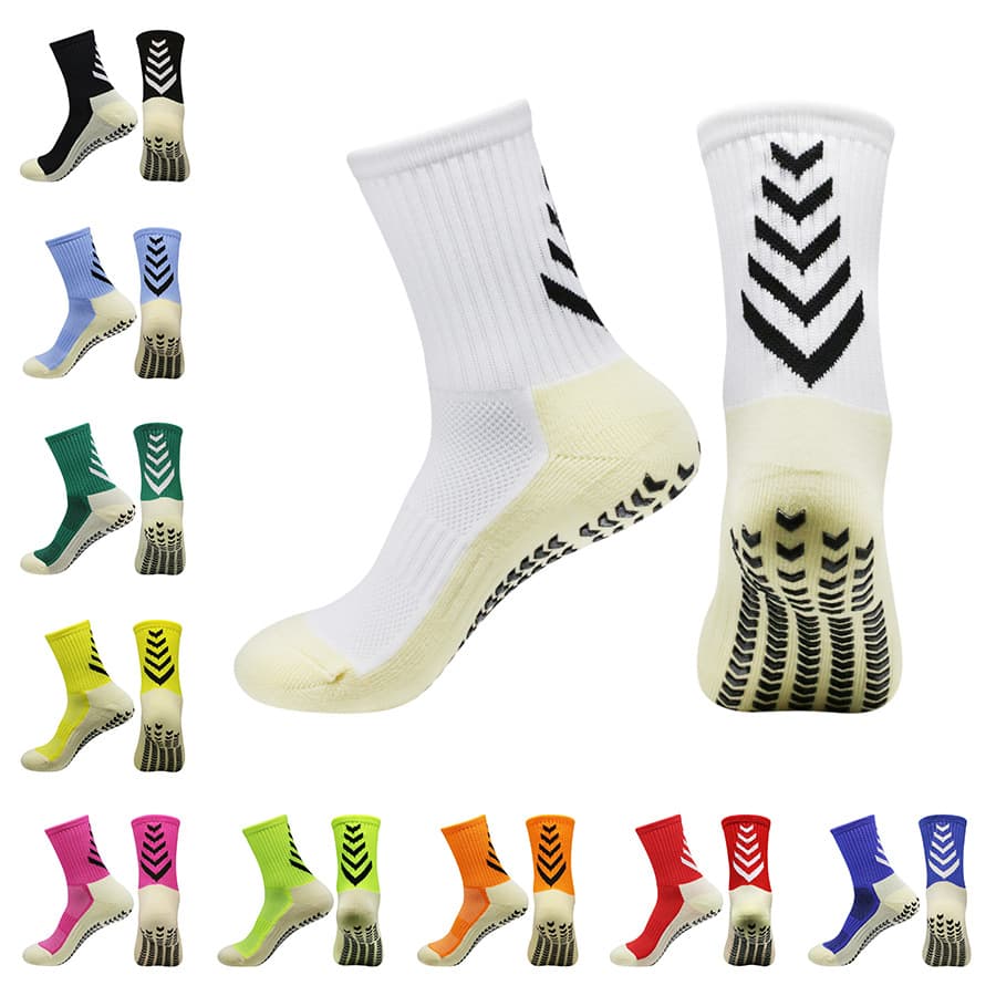 Mid-tube Football Socks Thick Towel Bottom Non-slip Adhesive Sports Socks Men's And Women's Yoga Socks Trampoline Socks Running Socks