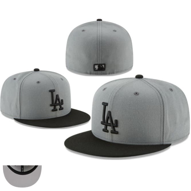 Casquette de baseball brodée, protection solaire intégrale, taille L (5A), de qualité supérieure Los Angeles Dodgers, pour l'exportation.
