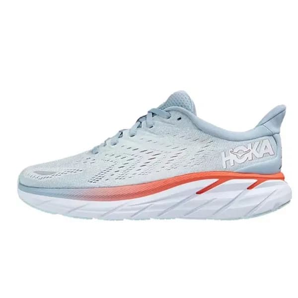 Chaussures de sport Bondi 8 Clifton 9 Runner Carbon X2 Triple Black White Light Blue Designer de sports de plein air