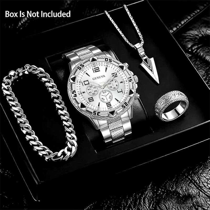 Montre homme haut de gamme, style business, sport, grand cadran, bracelet en acier allié, étanche et lumineuse.