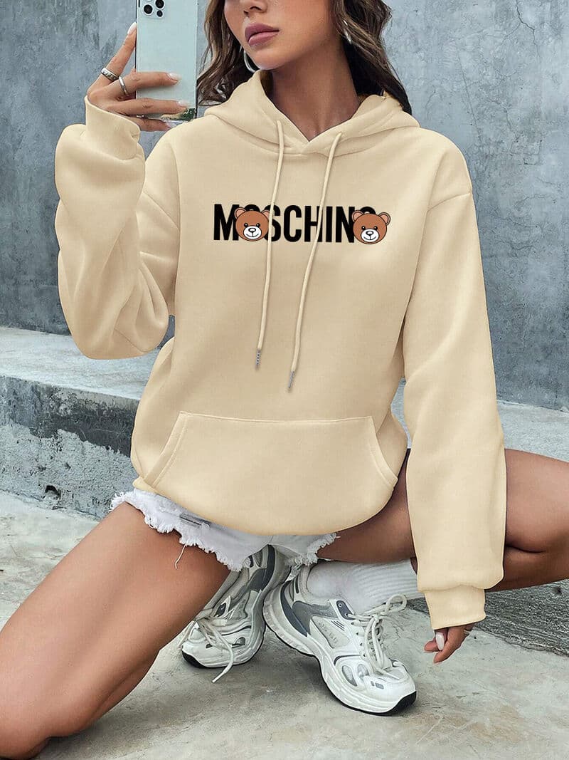 Loose Hooded Sweater Women Fall New Personality Versatile Fashion Printing