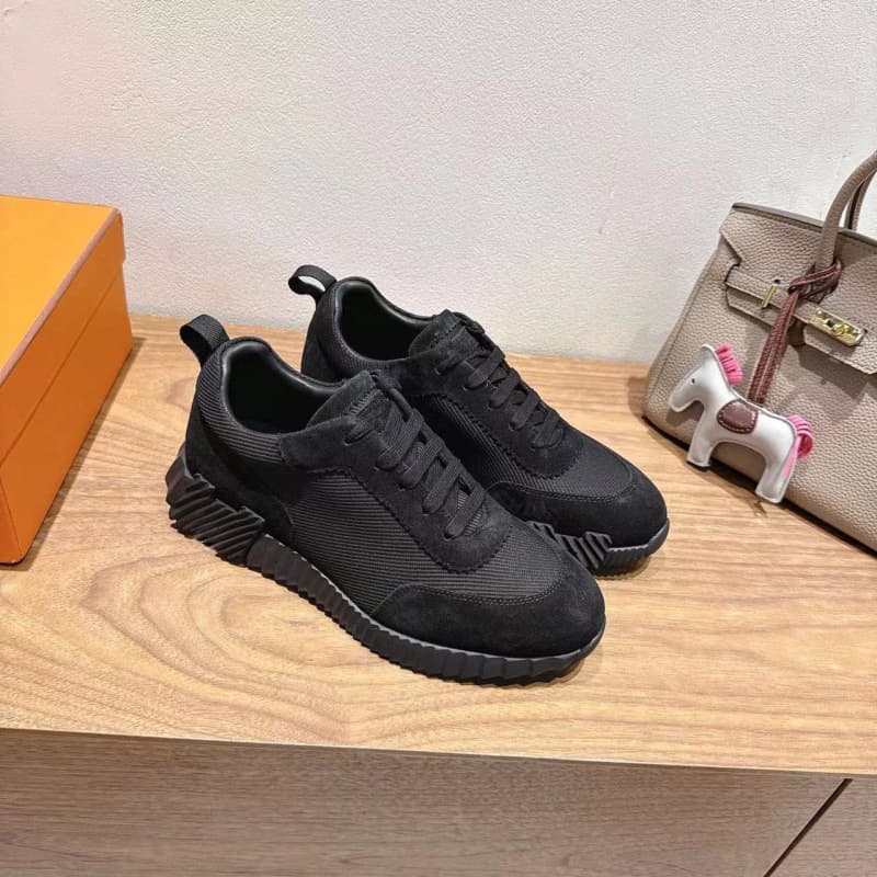 Chaussures blanches respirantes et polyvalentes en cuir gris anthracite H Brad, pour femmes, modèle Export Black Seakers.
