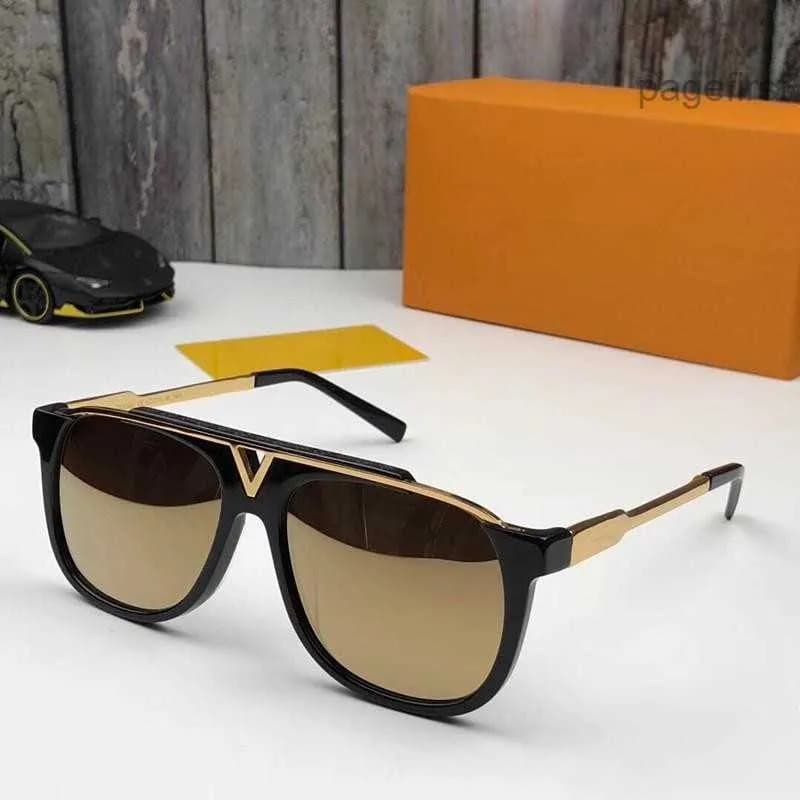 MASCOT Popular Retro Vintage 0936 Men Designer Sunglasses Shiny Summer Style Laser Gold Plated Come With Case