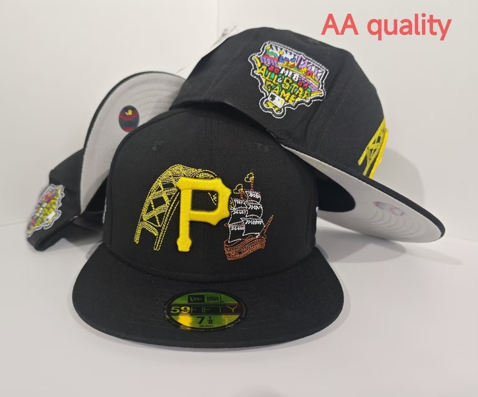Casquette de baseball tendance 2025, modèle AA, taille unique, visière plate, idéale pour les équipes de commerce extérieur transfrontalier.