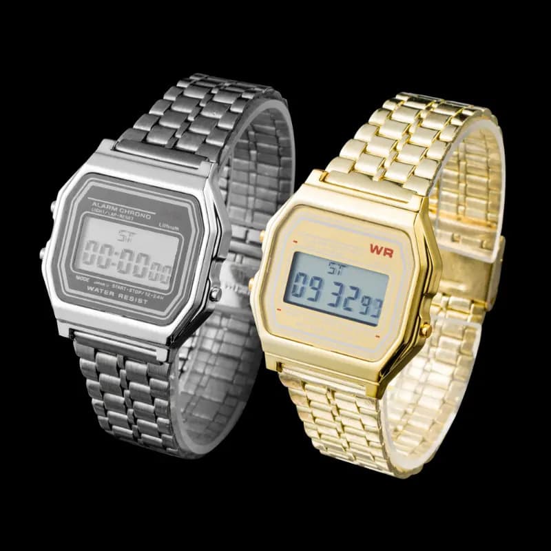Unisex Digital Sports Watch – Multifunction LED Display (Waterproof & Backlight)