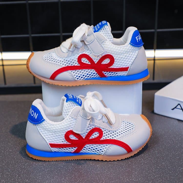 Single Mesh Children's Shoes 2025 Spring New Girls Boys Forrest Gump Shoes Soft Sole Sports Shoes Casual Shoes Ultra Light Sole