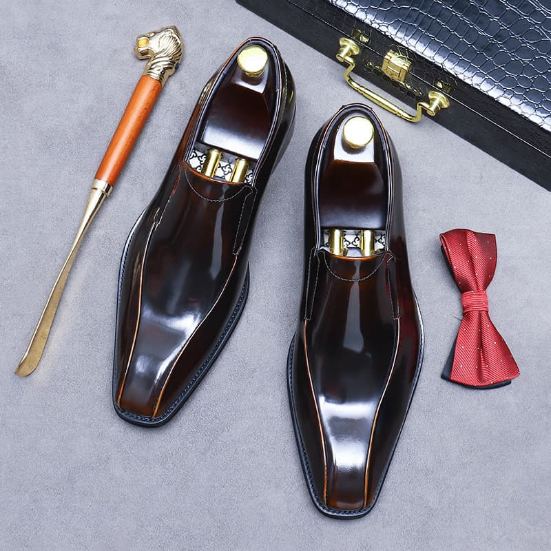 Business Dress Men's Office Suits Leather Shoes