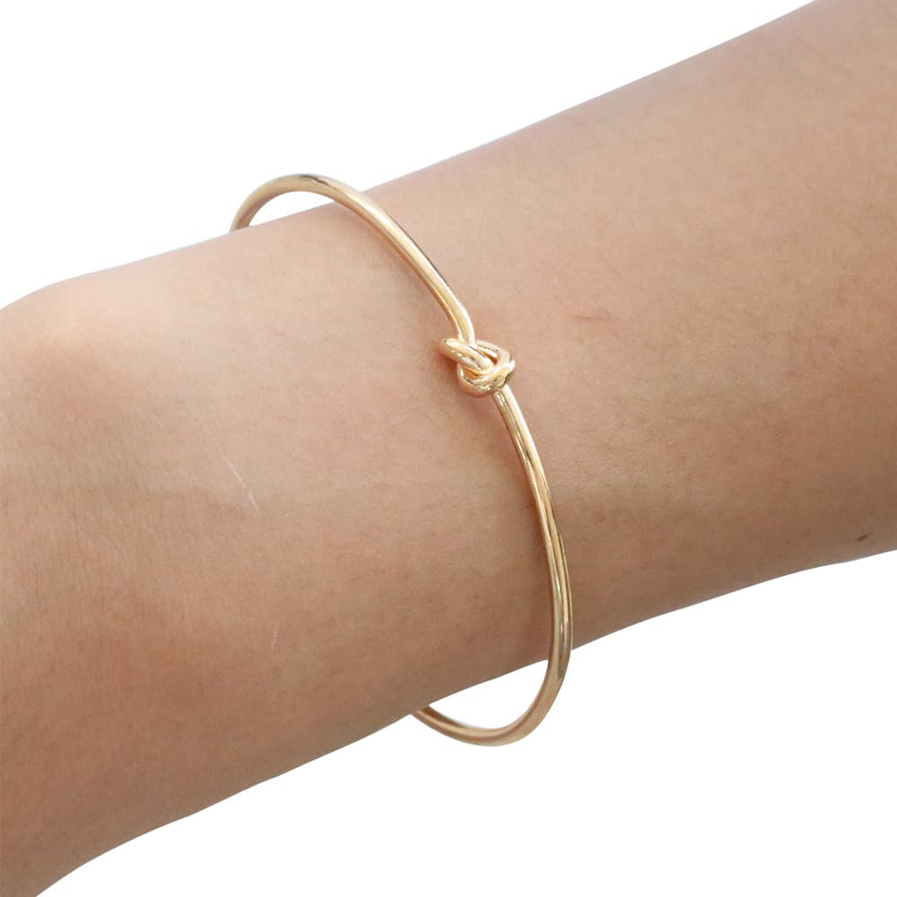 New Metal Knot Love Women's Fashion Simple Open Bracelet Headpiece
