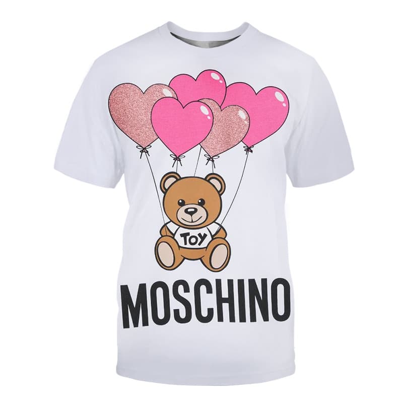 T-Shirt ample surdimensionné à imprimé de dessin animé ours pour femmes, nouvelle collection