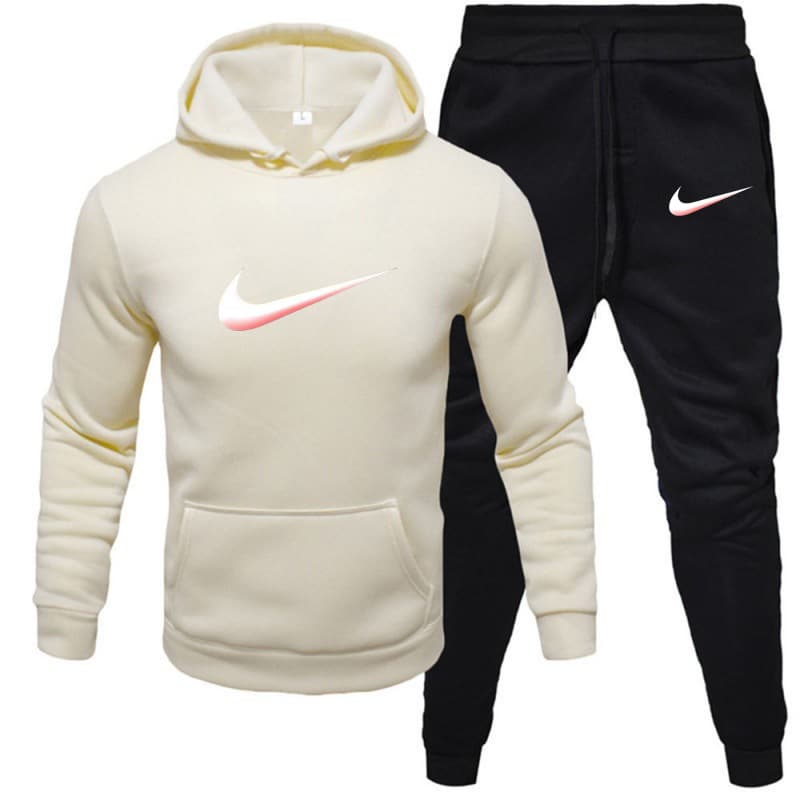 Ensemble de sport décontracté confortable imprimé de marque tendance 20214 automne et hiver nouveau sweat-shirt à capuche ample et pantalon.