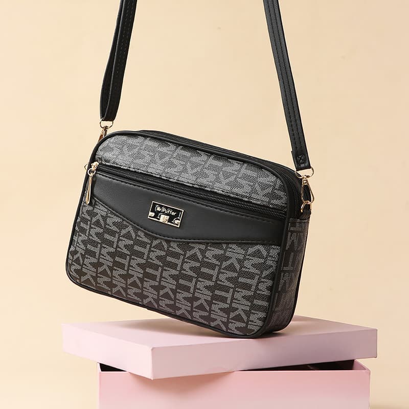 New Style Women's Crossbody Bag – Luxurious Large-capacity Double-zipper Multi-layer Shoulder Bag, Fashionable For Commuting & Shopping