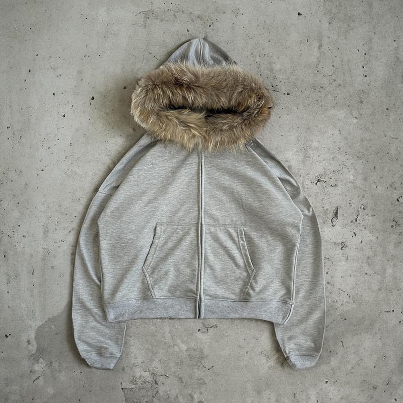 Men's Clothing Plush Brim Autumn And Winter Hooded Zipper Jacket Top