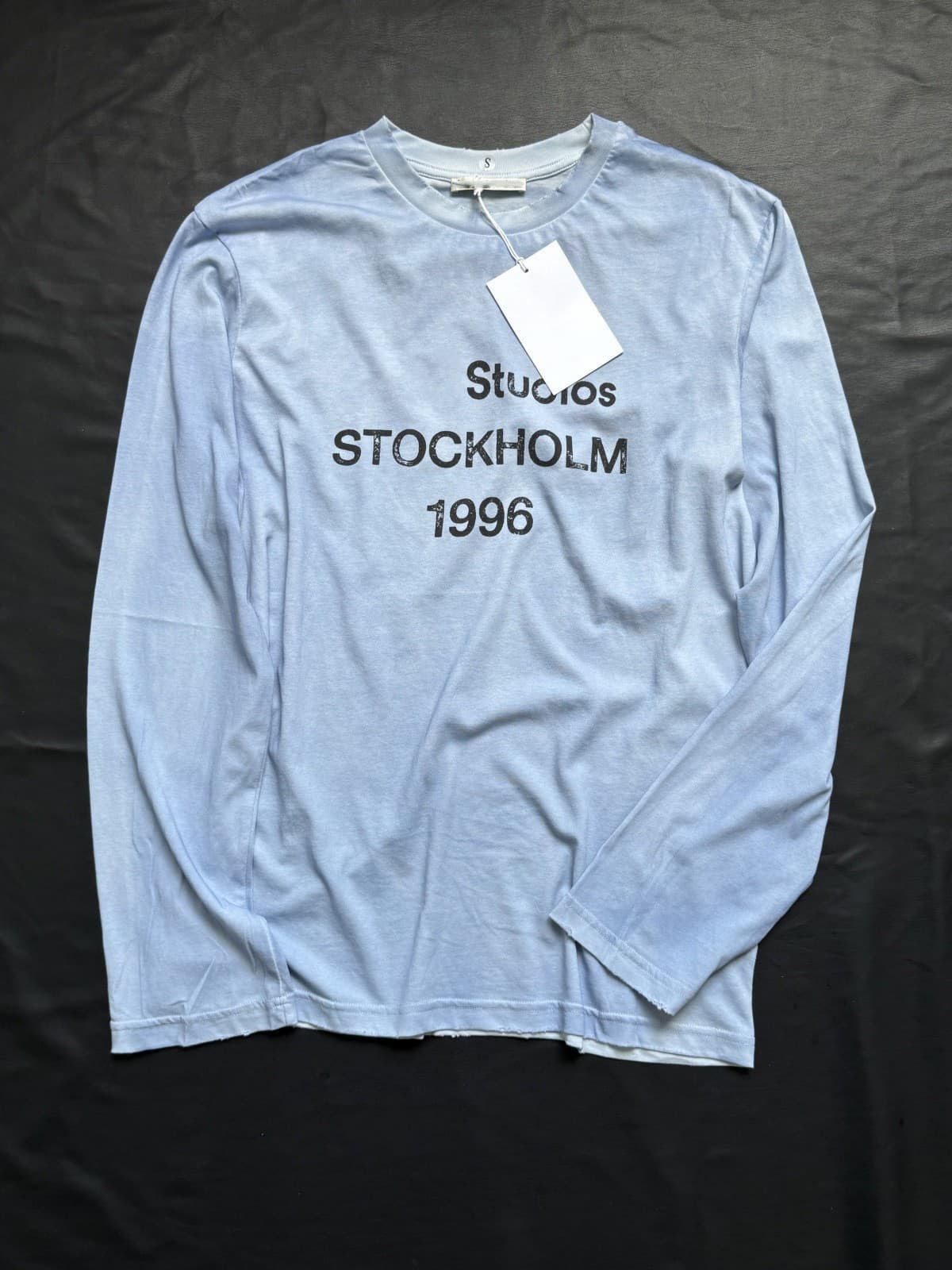 Version correcte du nouveau modèle 26, lettre avec impression du chiffre 1996, t-shirt ample à manches longues en coton-lin vieilli