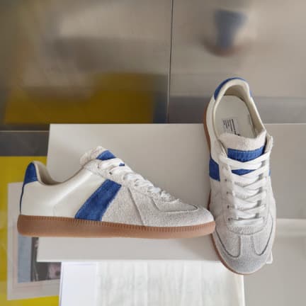 Chaussures d'entraînement d'été unisexes à bout rond plat, pointure 25, style allemand, baskets de sport décontractées et polyvalentes, parfait