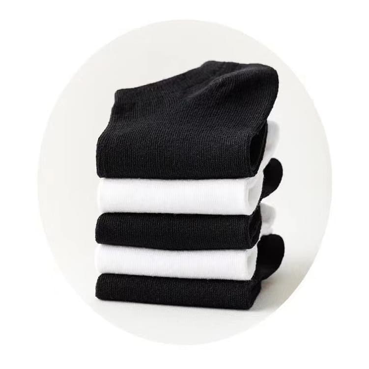 Special Men's Summer Boat 42-48 Extra Large Fat Ankle Socks Solid Short Barrel European Size