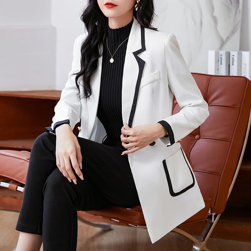Women's Clothing slim-fit elegant commuter casual all-match small top suit