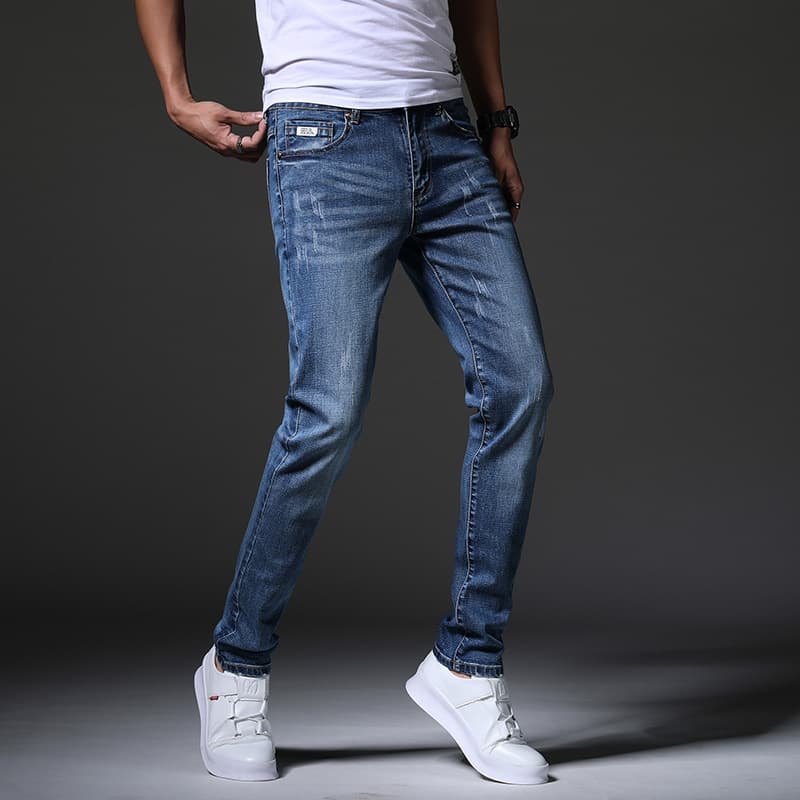 Men's Clothing New Spring And Autumn Men's Jeans Fashion Trend Stretch Slim Fit Pants Men's Youth Long Pants